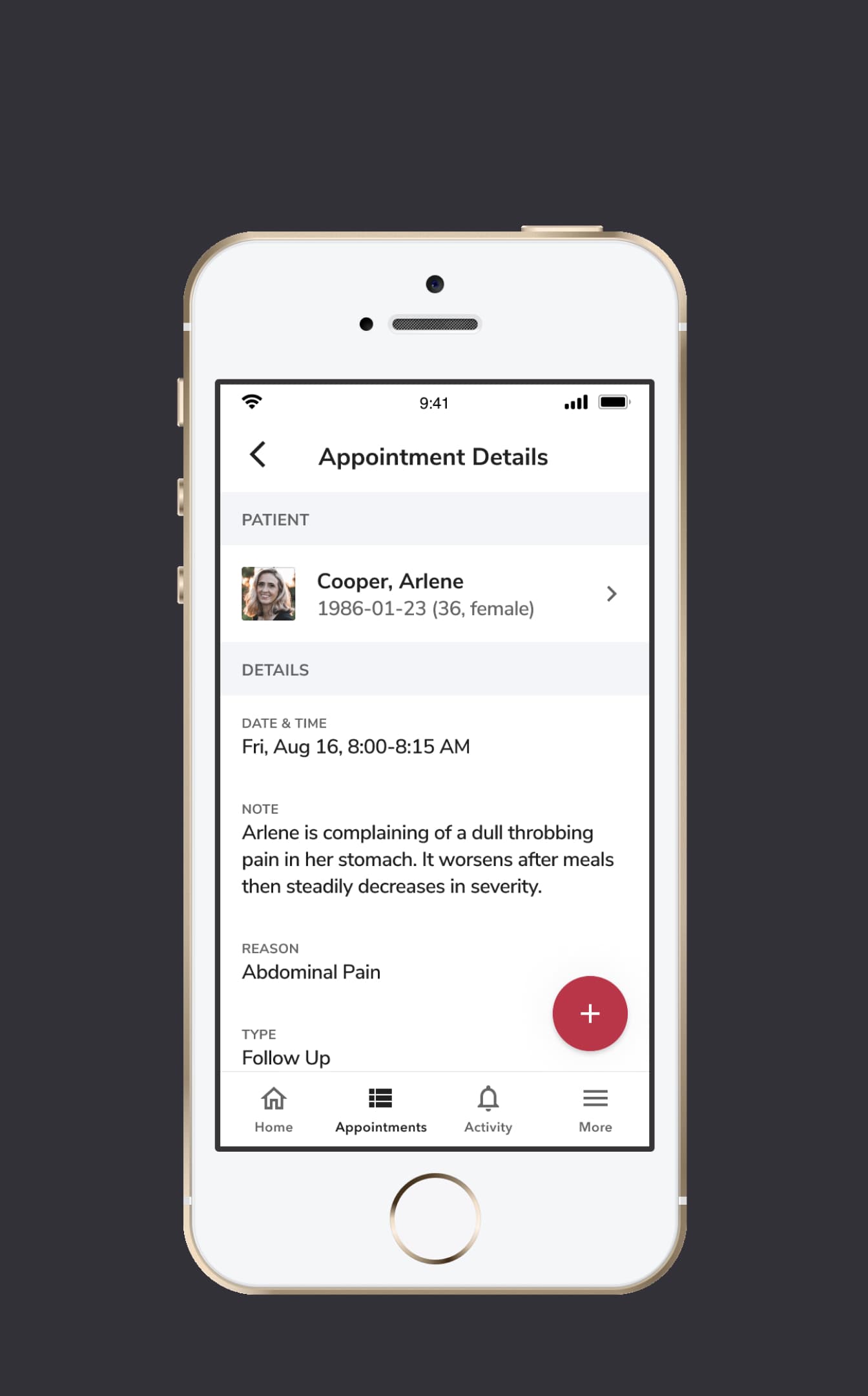 View Appointment Details