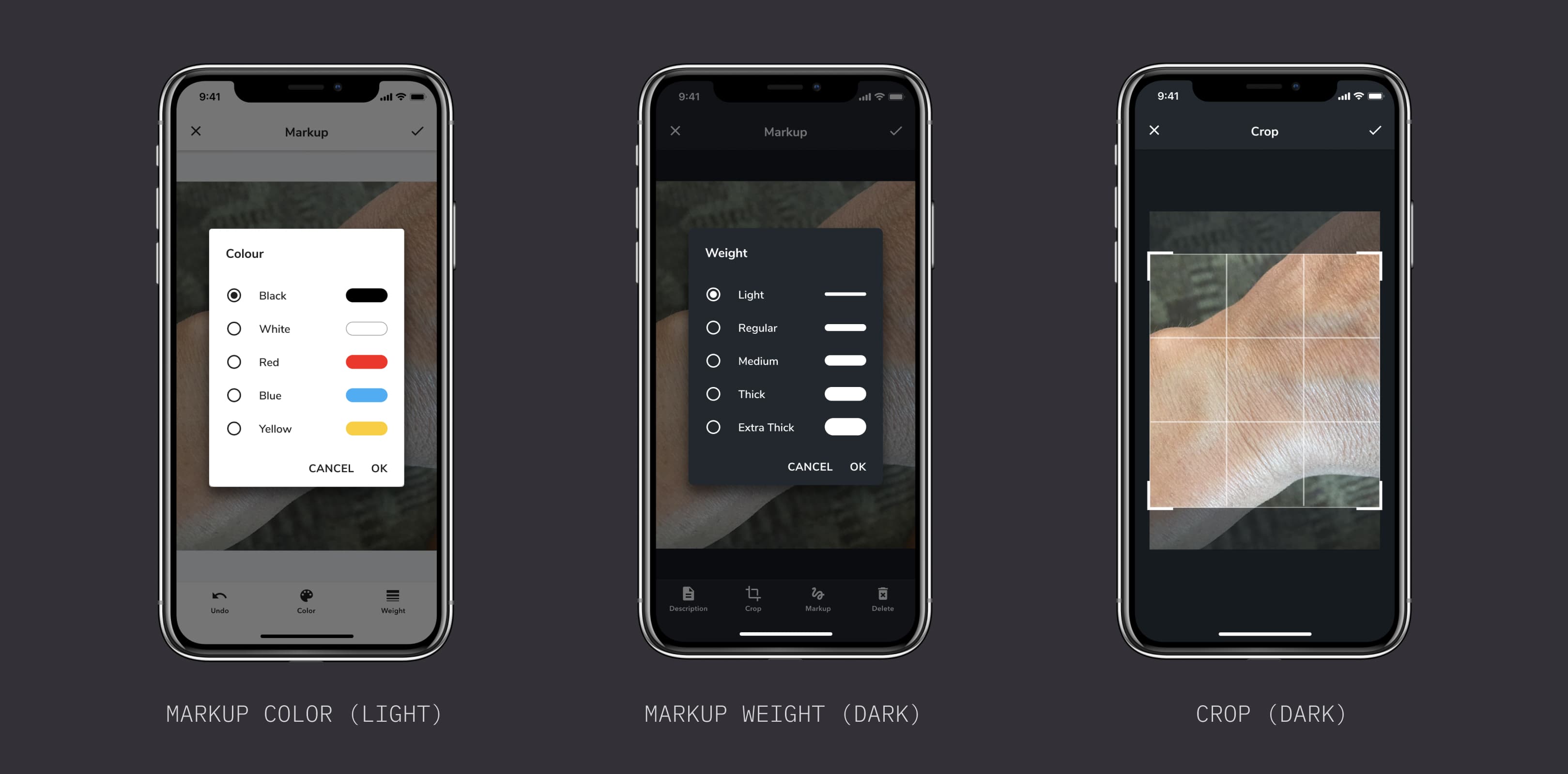 Final design - dark mode